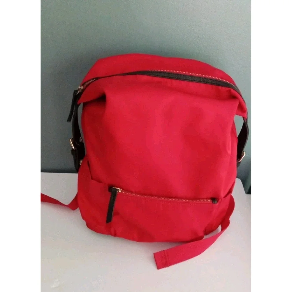 Red Backpack Travel School Bag Lightweight Everyday Carry‎ On
